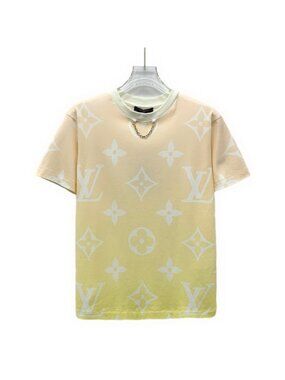 Louis Vuitton Multicolor Logo Print Crew Neck Short-Sleeve T-Shirt